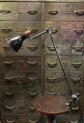 1922年 法國 Gras Ravel 201 製圖燈 工作燈 桌燈 檯燈 夾燈