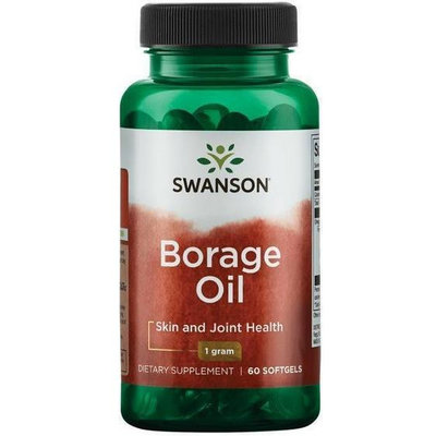 【天然小舖】Swanson 天然琉璃苣油 EFAS Borage Oil 1000mg 60顆