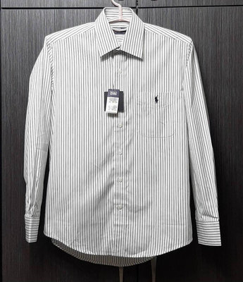 印尼購入全新正品POLO 小馬 男條紋長袖襯衫15-32