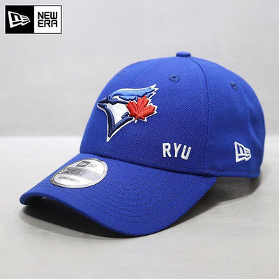 熱款直購#NewEra帽子MLB棒球帽硬頂國旗刺繡多倫多藍鳥隊鴨舌帽潮帽藍色潮