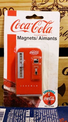 Coca-Cola 可口可樂 可樂販賣機磁鐵 : 可樂 周邊 紀念 磁鐵 居家 冰箱 日常 商標