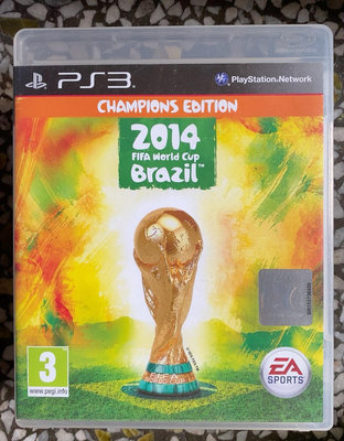 PS3 游戲 FIFA 巴西世界杯2014 歐版英文 盤面無5983