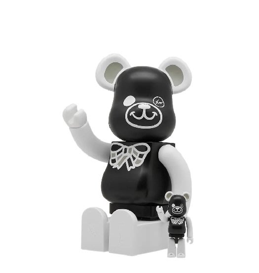 BEETLE BE@RBRICK FREEMASONRY FRAGMENT 共濟會黑白閃電100 400