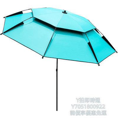 戶外雨傘新款釣魚傘萬向遮陽大釣傘戶外垂釣雨傘釣魚專用魚傘地插防曬漁傘天幕帳篷