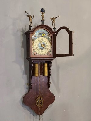 德國 銅擺錘 日月星辰 天使 宙斯  掛鐘  機械鐘 古董鐘  歐洲骨董老件 cl0042【卡卡頌 歐洲古董】✬