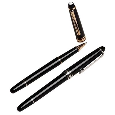 【熱賣下殺】Montblanc萬寶龍大班系列163精品黑色樹脂金屬簽字筆寶珠筆圓珠筆