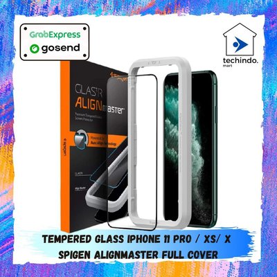 【台灣質保】鋼化玻璃 iPhone 11 Pro XS X Spigen 玻璃 tR AlignMaster 全屏保護貼
