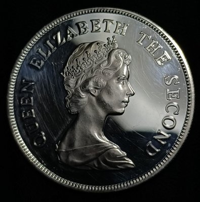 土瓦魯    伊利莎白二世   10元   1980年    精製銀幣(92.5%銀)  1900