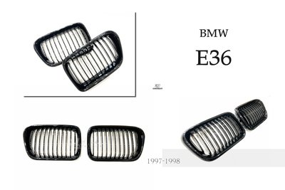 小傑車燈精品--全新 BMW E36 97 98  亮黑 鋼琴烤漆 水箱罩 水箱護罩 一組1200