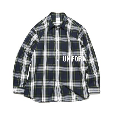 uniform experiment  BAGGY REGULAR COLLAR SHIRT 襯衫。太陽選物社