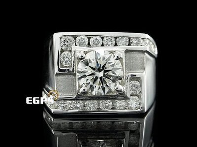 【永久流當品】《EGPS》鑽石戒指 天然鑽石 豪華 鑽戒 1.00CT 男戒 QL1946