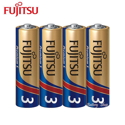 FUJITSU富士通 3號長效型鹼性電池 Premium S 日本製鹼性電池 四顆裝