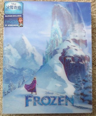 毛毛小舖--藍光BD 冰雪奇緣 3D+2D+CD 布魯幻彩盒限量鐵盒版 ANNA版 Frozen