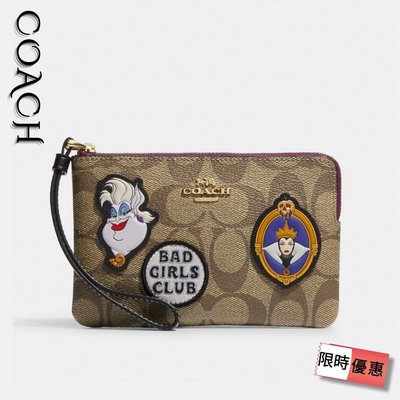 現貨 Disney X Coach 迪士尼聯名款 單層小手拿 手拿包 反派大集合 KoiKoi 戀戀美國代購 時尚精品