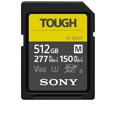 SONY 索尼 SF-M512T SD SDXC 512G 512GB 277MB/S TOUGH UHS-II 高速記憶卡(公司貨)