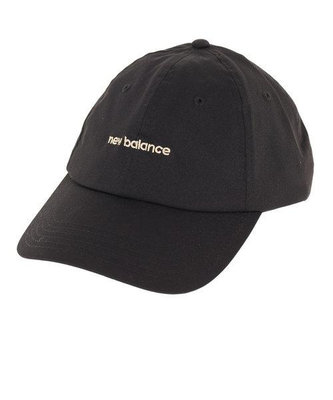 NEW BALANCE 黑色帽子NB字母刺繡老帽 棒球帽 遮陽帽 LAH21100BK