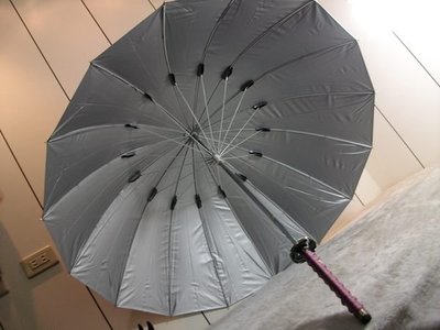 【軍武門二館】台製 龍款武士傘(紫)晴雨傘(抗UV 隔離紫外線/16支)手杖/防身/太陽傘/專利