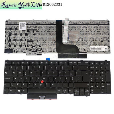 電腦零件聯想Lenovo Thinkpad P50 20EN P51 P71 筆記本鍵盤 黑框指點 PO筆電配件