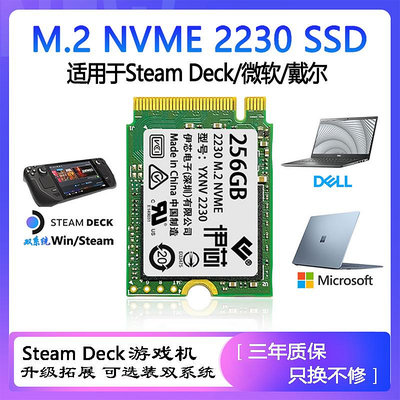 伊芯2230 NVME PCIE STEAM DECK 掌機擴容 SURFACE 固態硬盤SSD