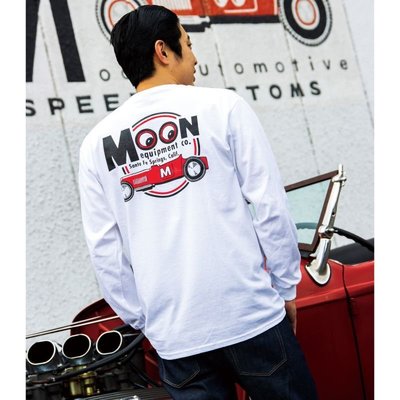 (I LOVE樂多) MOON Equipped Red Roadster 長袖T桖 (XXL)[MQTL163WH]
