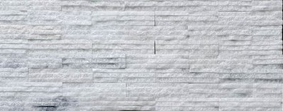 結晶白 5*20cm 拉溝面　《金城堡》　白色 石材 建材 牆面材 壁材 圍牆 景觀 DIY