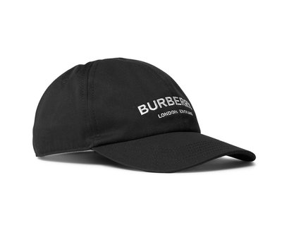 [全新真品代購] BURBERRY 黑色 LOGO刺繡 帽子 / 棒球帽