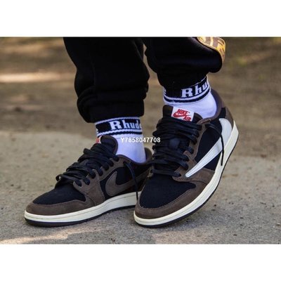 Travis Scott x Nike Air Jordan 1 Low  倒鉤 滑板鞋 CQ4277-001