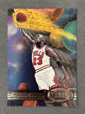 [NBA球卡] 1997 skybox metal universe #23 , Michael Jordan火球特卡