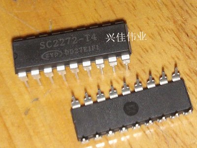SC2272-T4 遙控開關 接收解碼晶片 DIP-18 W81-0513 [334821]