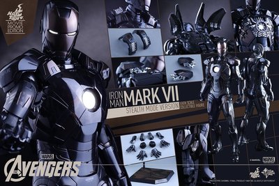 金錢貓雜貨 全新 Hot Toys MMS282 1/6 鋼鐵人 Iron Man  馬克7 Mark VII 匿蹤版