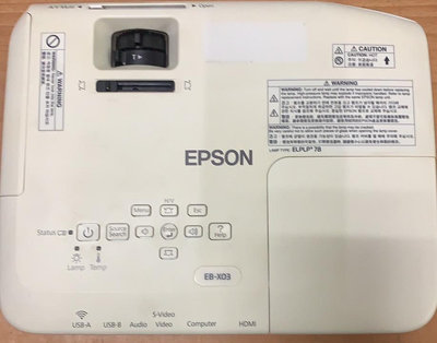 【尚典3C】EPSON 無線智慧APP投影機 EB-X03 影音設備 燈時3193 中古.二手.