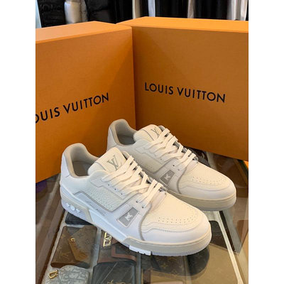 Louis Vuitton LV Trainer 經典 白水泥 缺貨難買 白色 球鞋 鞋子