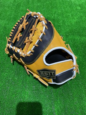 棒球世界全新ZETTA級硬式牛皮棒球一壘手手套原皮黑配色特價一壘手反手用