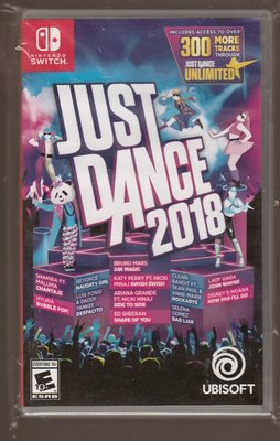 {瓜瓜皮}中古品 NS Switch 英文版  舞力全開 2018 Just Dance 2018(遊戲都能回收)