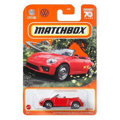 ^.^飛行屋(全新品)MATCHBOX 火柴盒小汽車 合金車//福斯 2020 Volkswagen Beetle敞篷金龜車