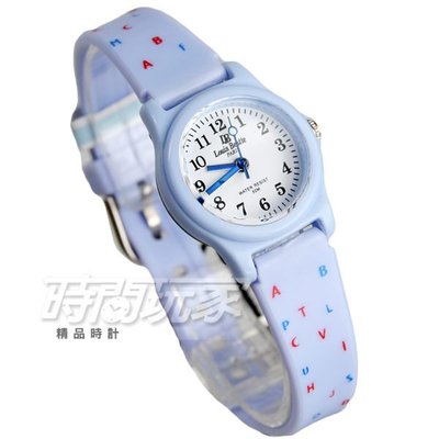 Louis Bentte PARIS 可愛輕巧女錶 兒童手錶 防水手錶 指針錶 水藍色 LB0001-藍白【時間玩家】