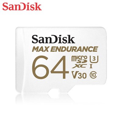 SanDisk MAX ENDURANCE MicroSD 64G 監視器專用記憶卡 (SD-SQQVR-64G)
