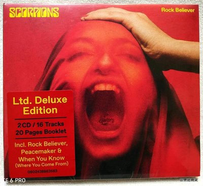 全新未拆 2CD / 天蠍合唱團 Scorpions / 搖滾信徒 Rock Believer / 德國版