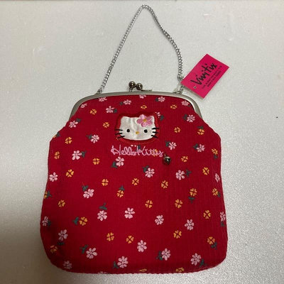 ☆*:.【在途】Hello Kitty 中古口金包