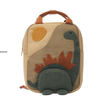 ZARA新貨款兒童包幼兒園小書包恐龍動物形卡通可愛帆布雙肩包小背包後背包書包上學背包