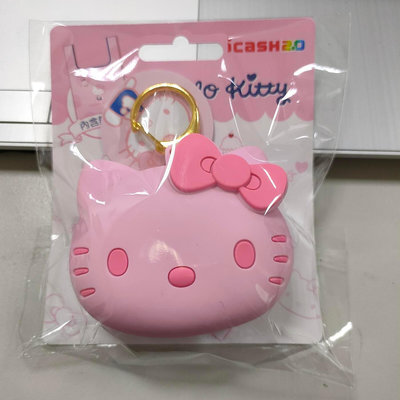 7-11二代2.0感應式icash卡-三麗鷗萌萌大臉購物袋-Hello Kitty