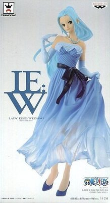 日本正版 景品 海賊王 航海王 LADY EDGE WEDDING 薇薇 藍色 婚紗 模型 公仔 日本代購