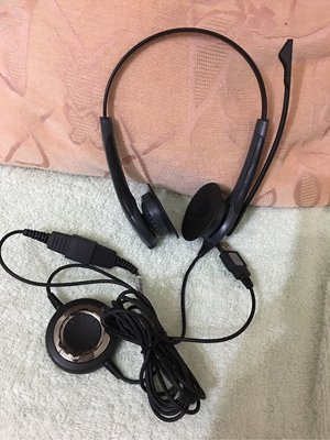 二手【Jabra】GN2000商務會議耳罩式耳機麥克風(頭戴式有線商用耳機)USB雙耳耳麥+Link 280