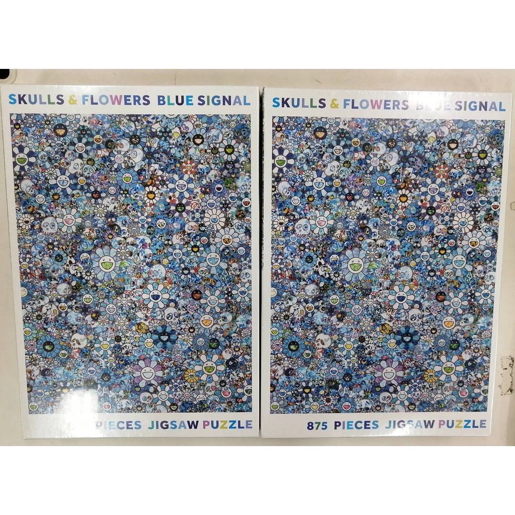 村上隆 ジクソーパズル SKULLS & FLOWERS BLUE SIGNAL-