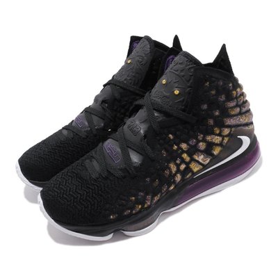 現貨-Nike Lebron17 LBJ17 耐克勒布朗詹姆斯17代黑紫湖人篮球鞋BQ3178-004