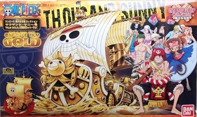 日本正版 萬代 海賊王 航海王 偉大的船 千陽號 FILM GOLD紀念色 組裝模型 日本代購