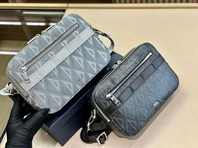 全館免運 #Dior 迪奧相機包單肩斜挎包男女同款通勤包 22.15cm 配禮盒 可開發票
