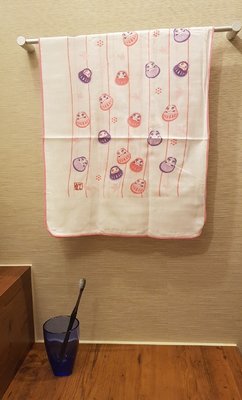 萊亞生活館 彩虹毛巾 604 雙層紗 紗布手帕長巾-不倒翁 100%棉 台灣製造