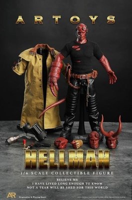 全新 ARTOYS 1/6 四頭雕版 Hellboy 地獄怪客