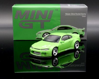 【MASH】現貨特價 Mini GT 1/64 Nissan Silvia Pandem (S15) 綠 右駕 #500